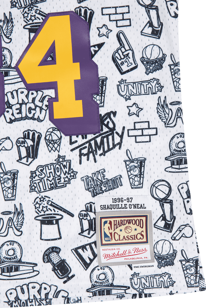 Lakers Doodle Swingman Jersey - O'Neal