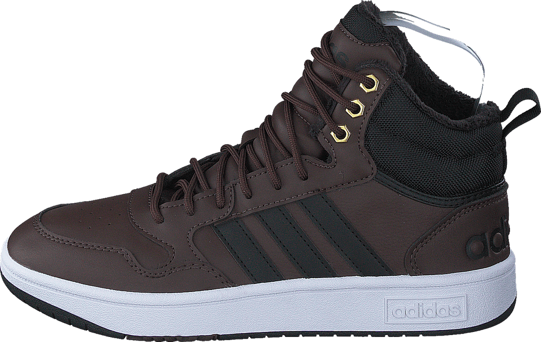 Hoops 3.0 Mid Wtr Brown/cblack/goldmt