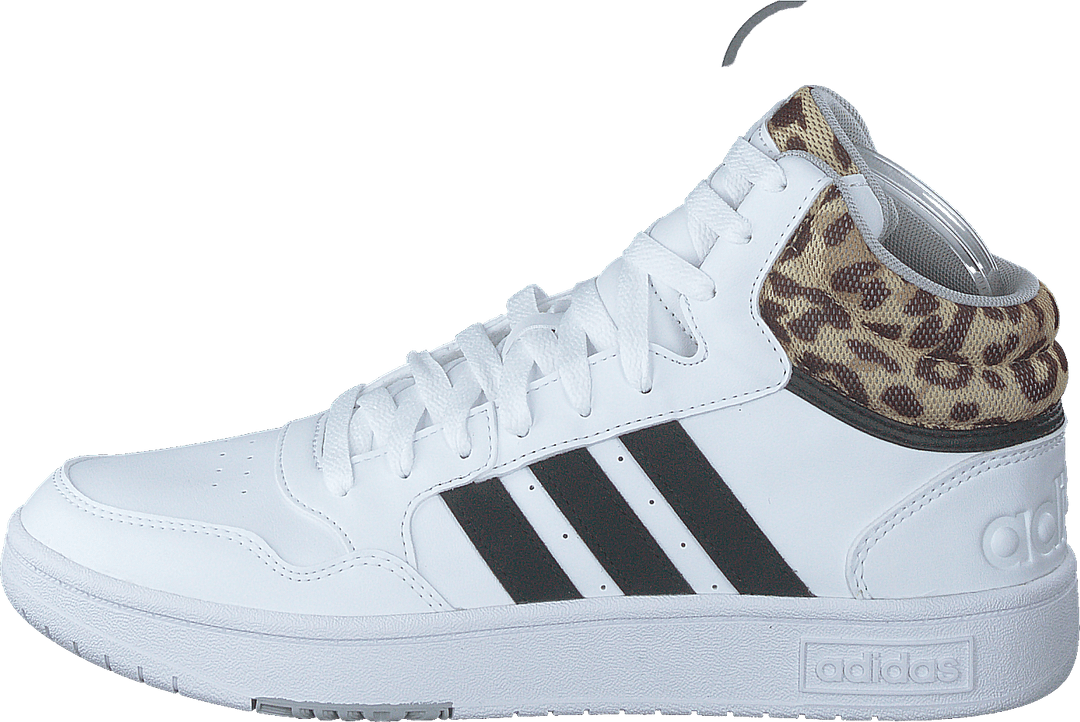 Hoops 3.0 Lifestyle Basketball Mid Classic Shoes Cloud White / Core Black / Grey Two