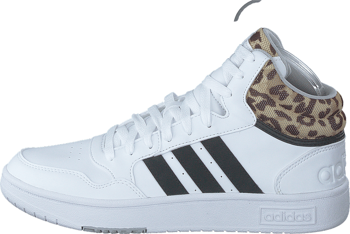 Hoops 3.0 Lifestyle Basketball Mid Classic Shoes Cloud White / Core Black / Grey Two