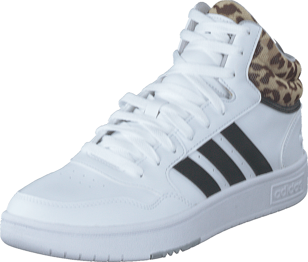 Hoops 3.0 Lifestyle Basketball Mid Classic Shoes Cloud White / Core Black / Grey Two
