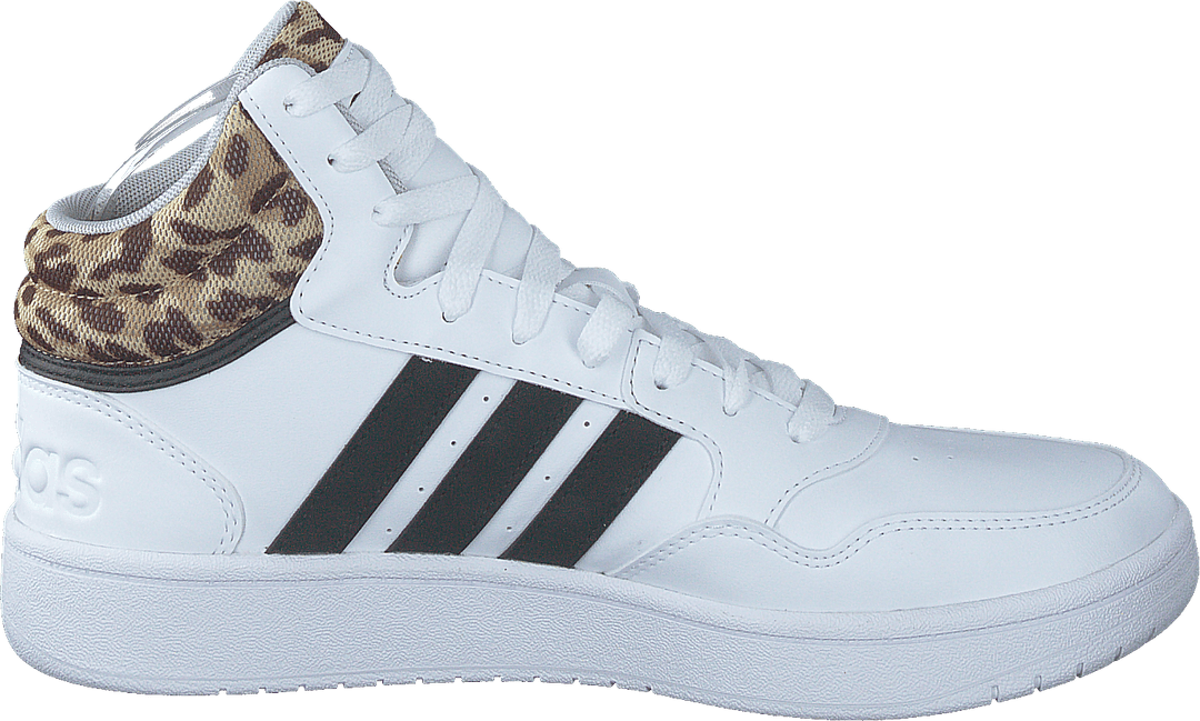 Hoops 3.0 Lifestyle Basketball Mid Classic Shoes Cloud White / Core Black / Grey Two
