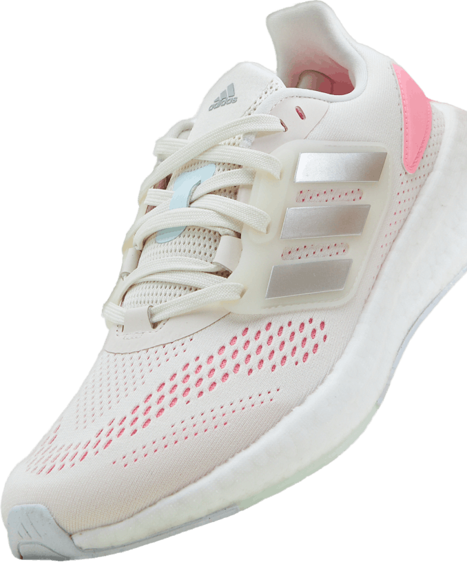 Pureboost 22 Shoes Cloud White / Silver Metallic / Beam Pink