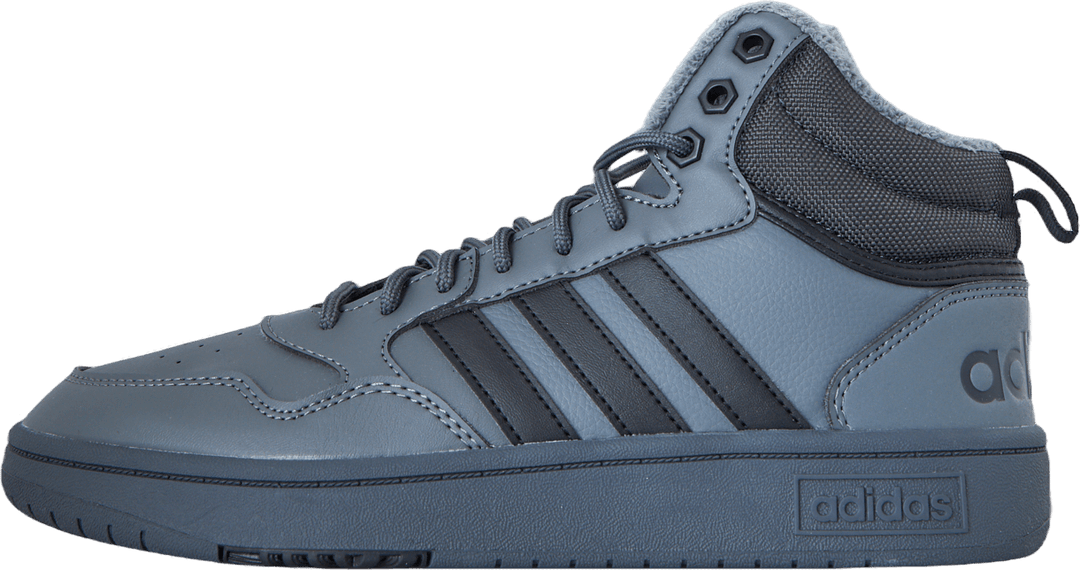 Hoops 3.0 Mid Lifestyle Basketball Classic Fur Lining Winterized Shoes Grey Five / Core Black / Carbon