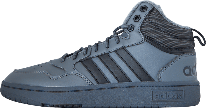 Hoops 3.0 Mid Lifestyle Basketball Classic Fur Lining Winterized Shoes Grey Five / Core Black / Carbon