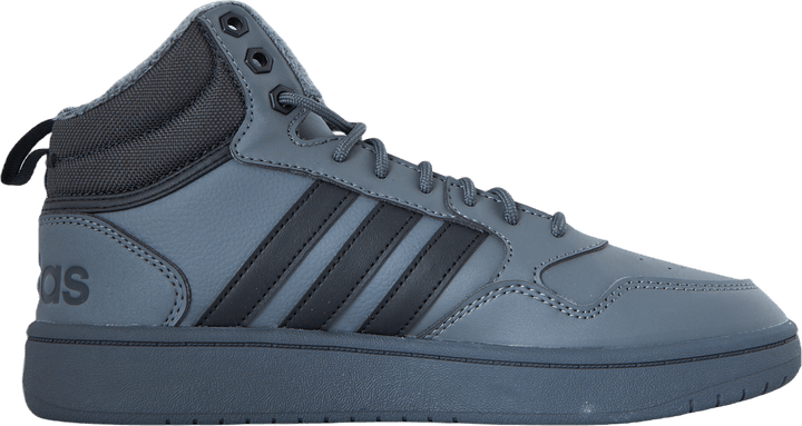 Hoops 3.0 Mid Lifestyle Basketball Classic Fur Lining Winterized Shoes Grey Five / Core Black / Carbon