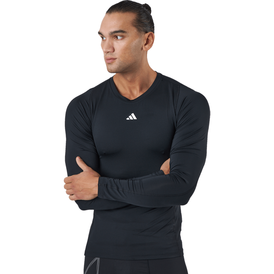 Top Techfit Training a maniche lunghe nero