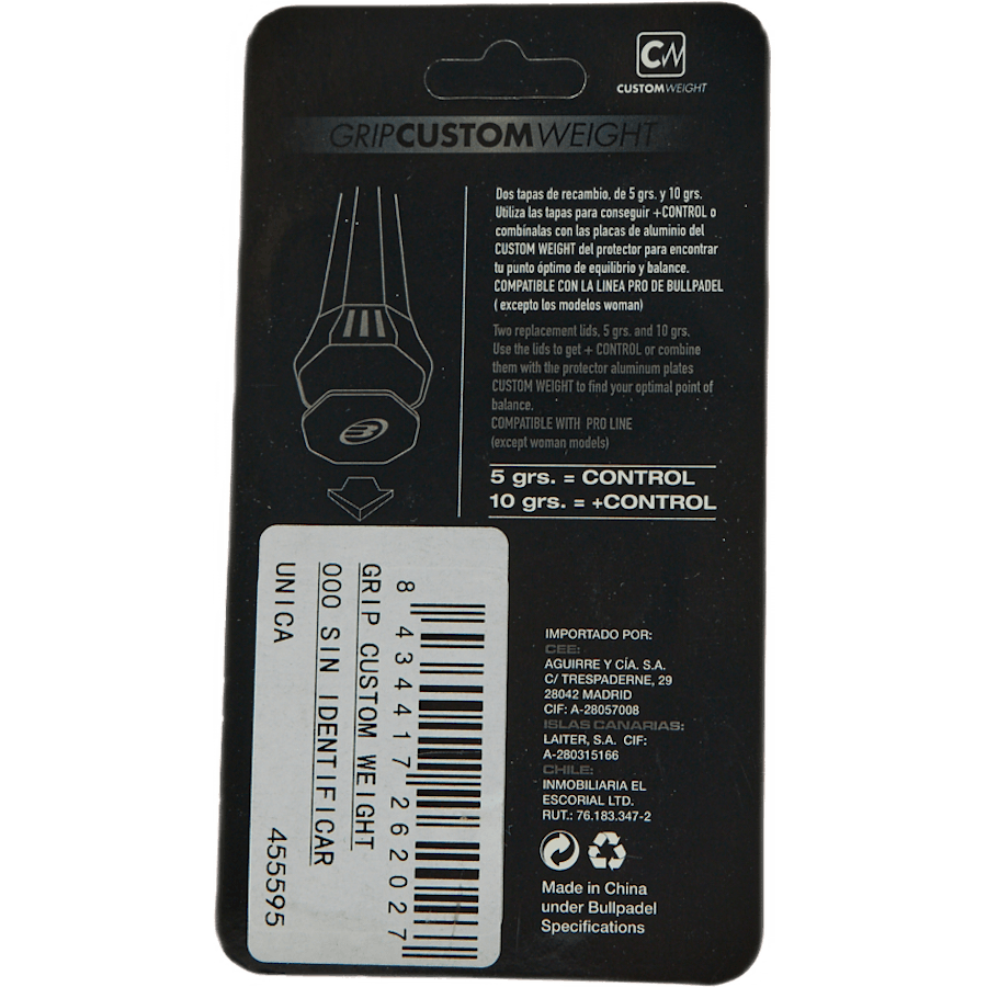 Gripweight 5/10g Black