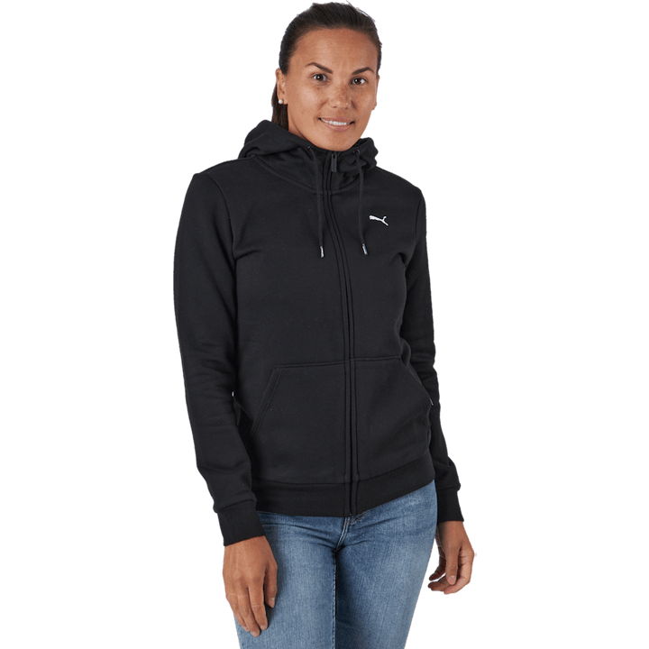 Ess Small Logo Full-zip Hoodie Puma Black-cat