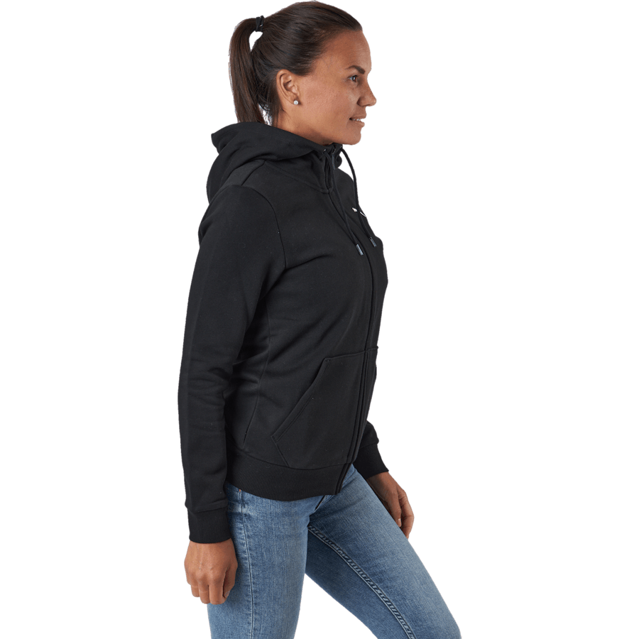 Ess Small Logo Full-zip Hoodie Puma Black-cat