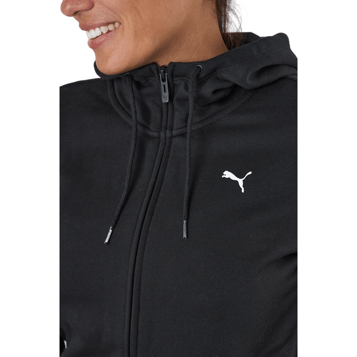 Ess Small Logo Full-zip Hoodie Puma Black-cat