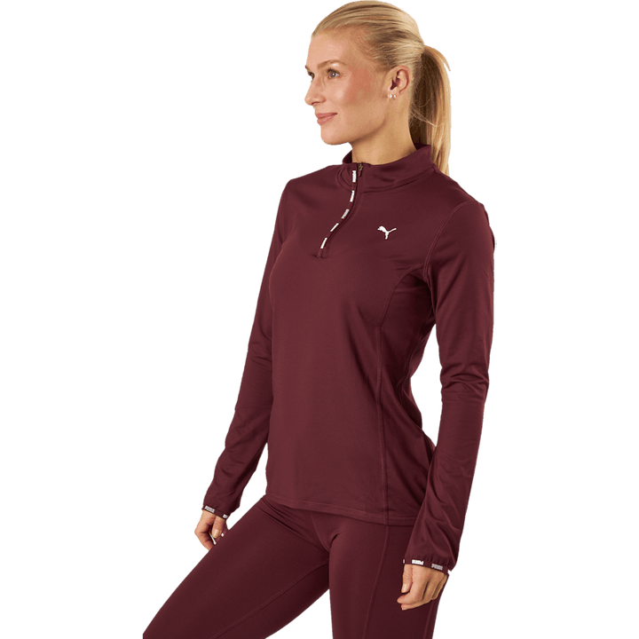 Puma Strong 1/4 Zip Aubergine