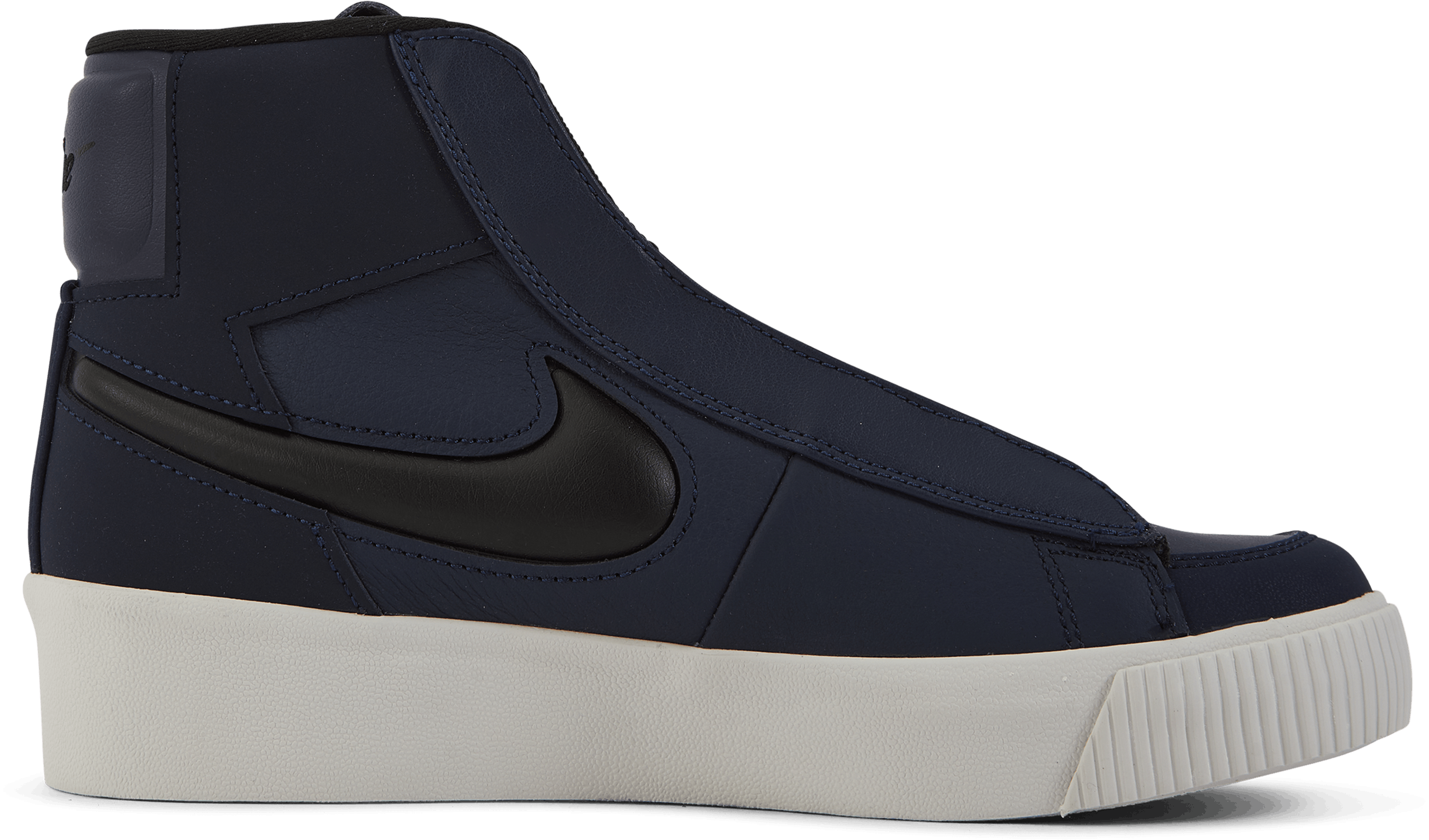 navy blue nike blazers high