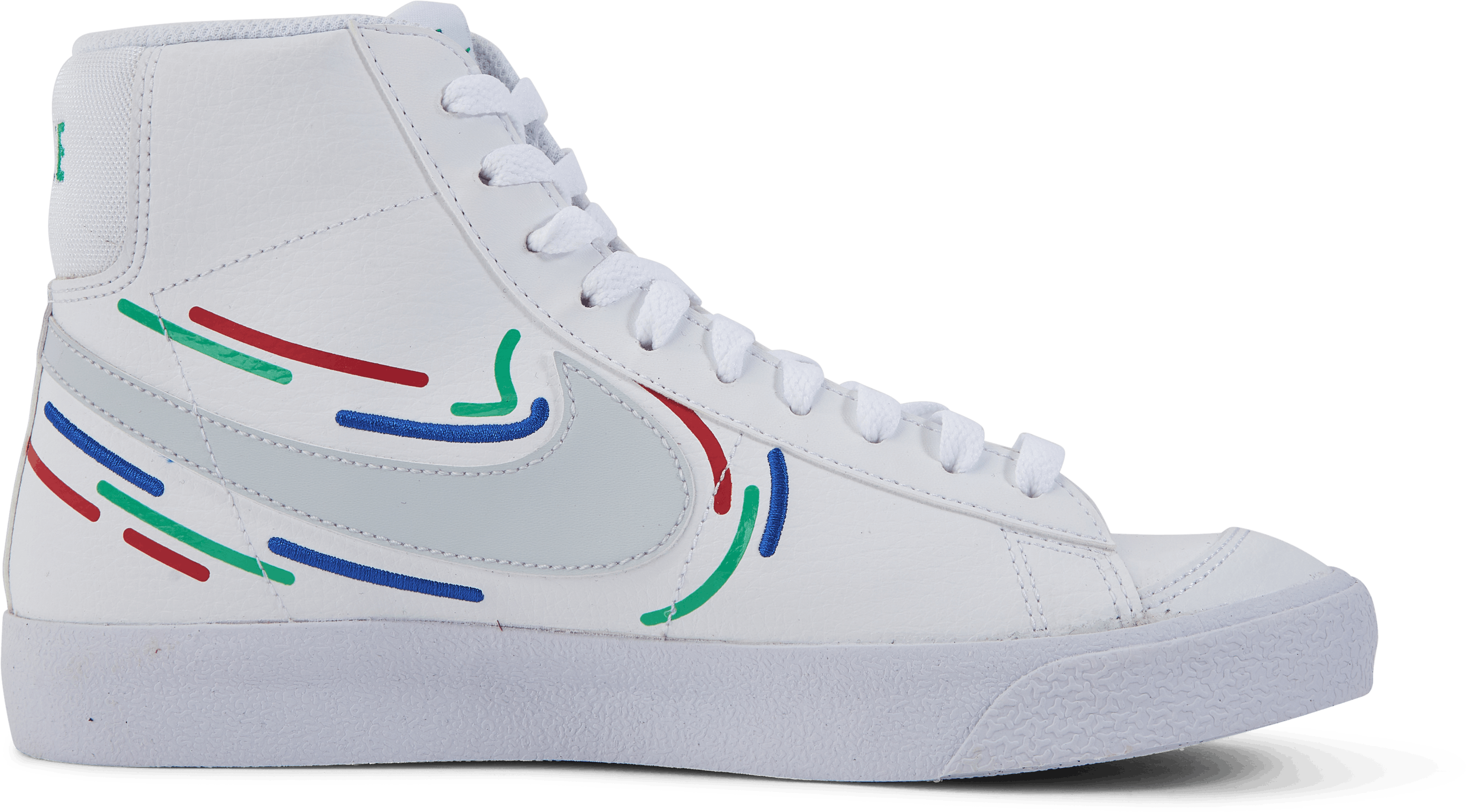 nike blazer royal white out