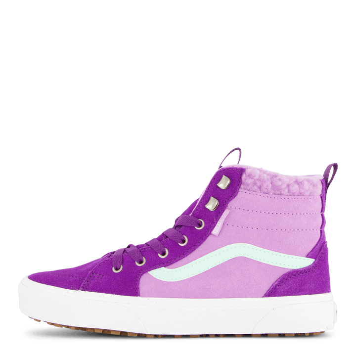 Mans Filmore Hi Vansguard Suede Sherpa Purple