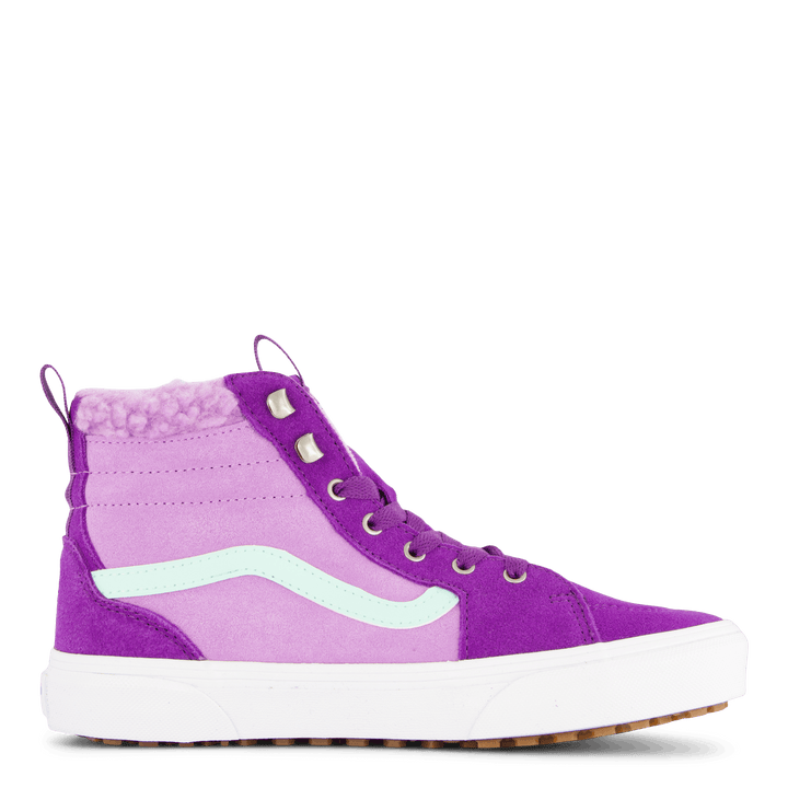 Mans Filmore Hi Vansguard Suede Sherpa Purple