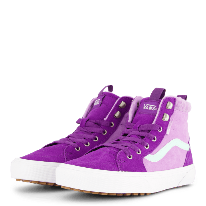 Mans Filmore Hi Vansguard Suede Sherpa Purple