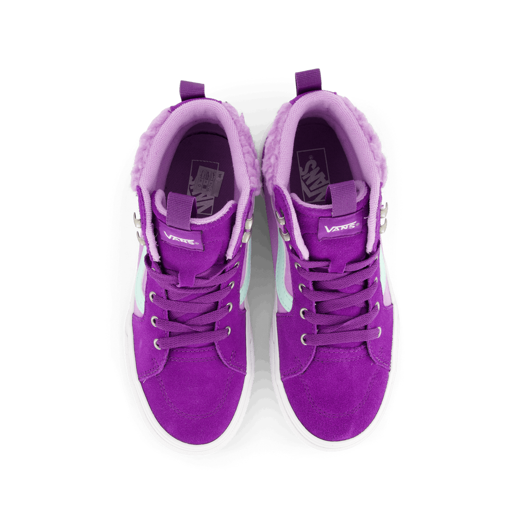 Mans Filmore Hi Vansguard Suede Sherpa Purple