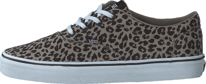 Wm Doheny Satin Leopard Brown/white