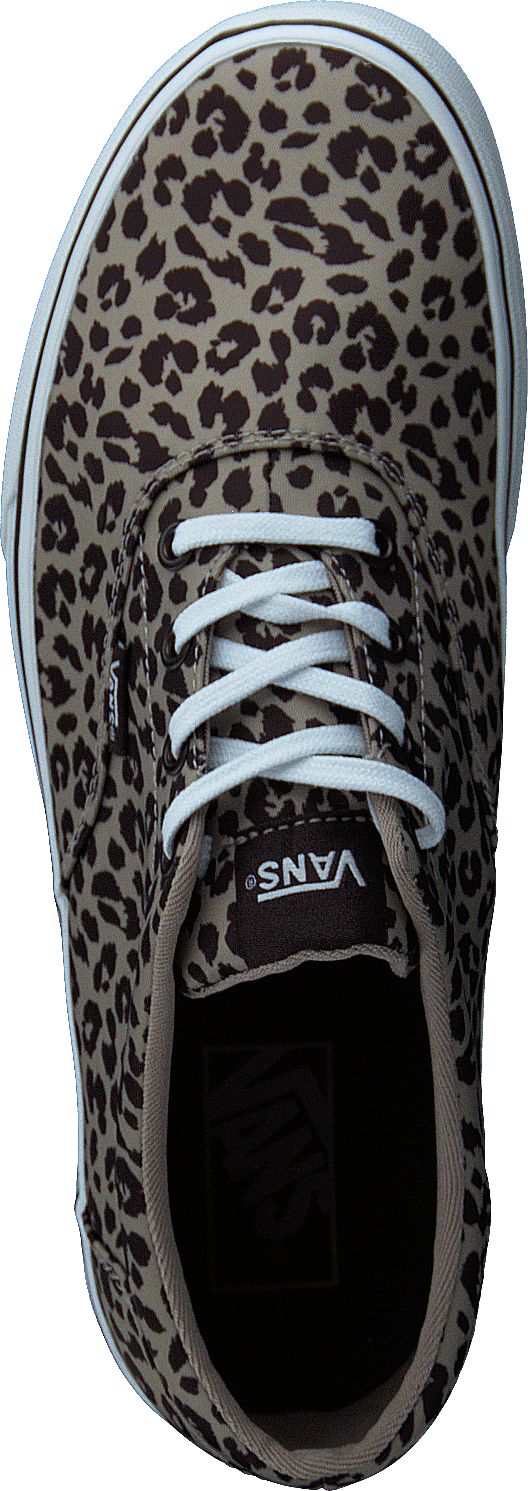 Wm Doheny Satin Leopard Brown/white