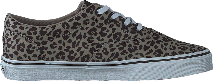 Wm Doheny Satin Leopard Brown/white
