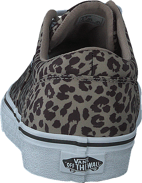 Wm Doheny Satin Leopard Brown/white