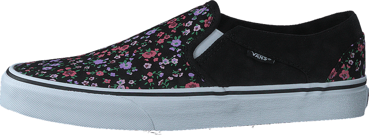 Wm Asher Ditsy Floral Black/white