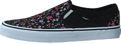 Wm Asher Ditsy Floral Black/white