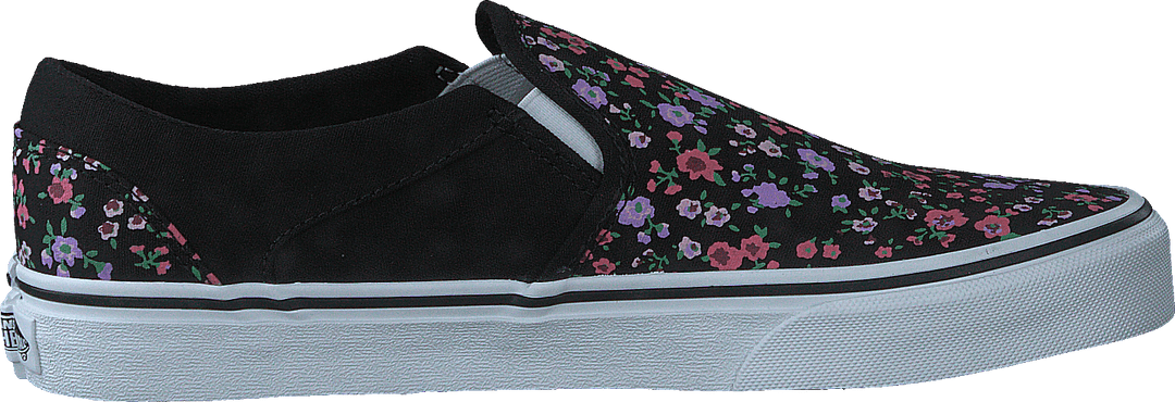 Wm Asher Ditsy Floral Black/white