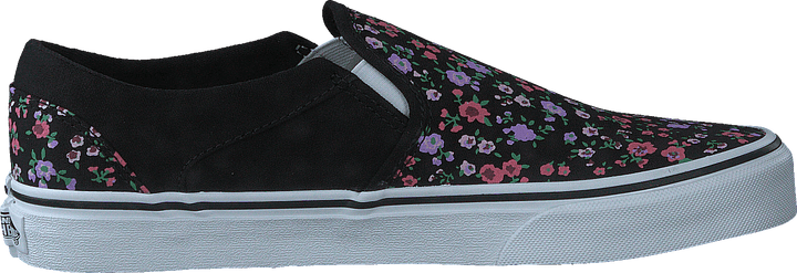 Wm Asher Ditsy Floral Black/white