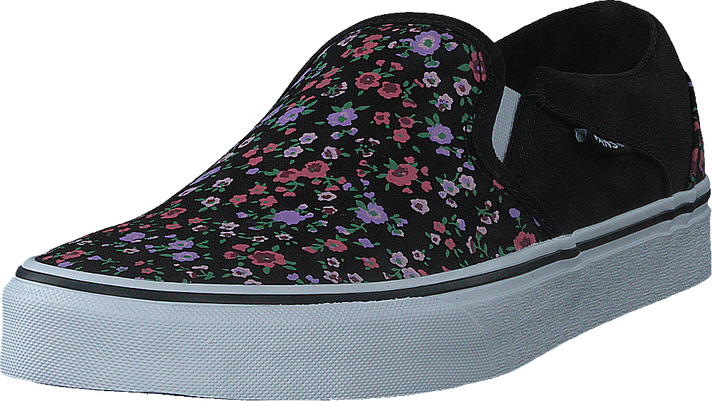 Wm Asher Ditsy Floral Black/white