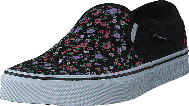 Wm Asher Ditsy Floral Black/white