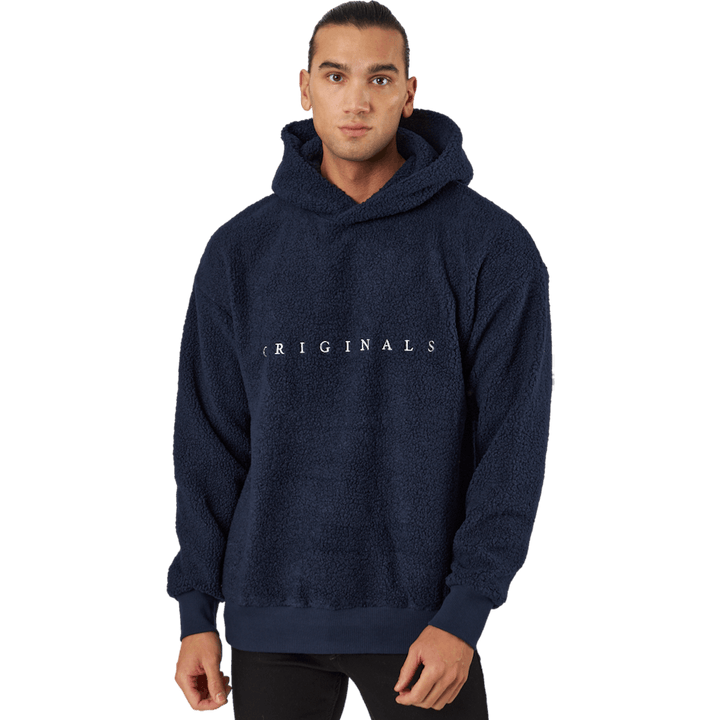 Jorcopenhagen Teddy Sweat Hood Navy Blazer