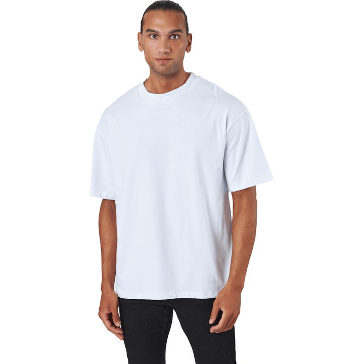 Jprblakam Clean Ss Tee Crew Ne White