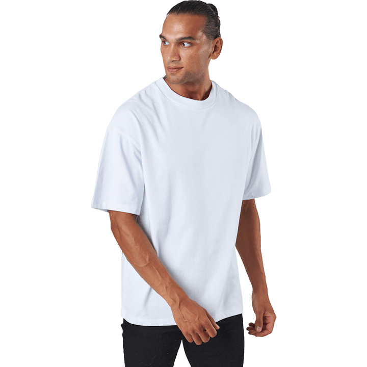 Jprblakam Clean Ss Tee Crew Ne White