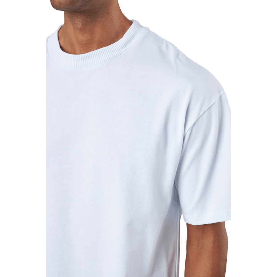 Jprblakam Clean Ss Tee Crew Ne White