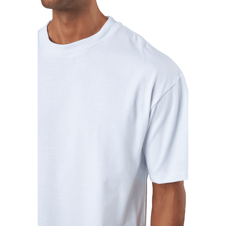 Jprblakam Clean Ss Tee Crew Ne White