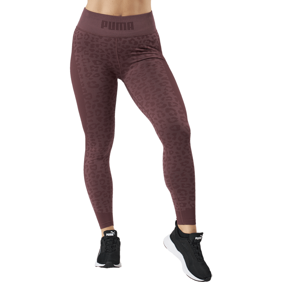 Formknit Seamless High Waist 7 Dusty Plum-leopard Print