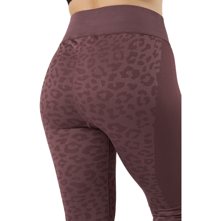 Formknit Seamless High Waist 7 Dusty Plum-leopard Print