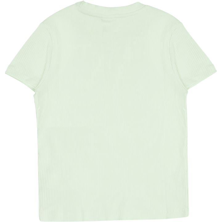 T-shirt slim côtelé classique pour femme