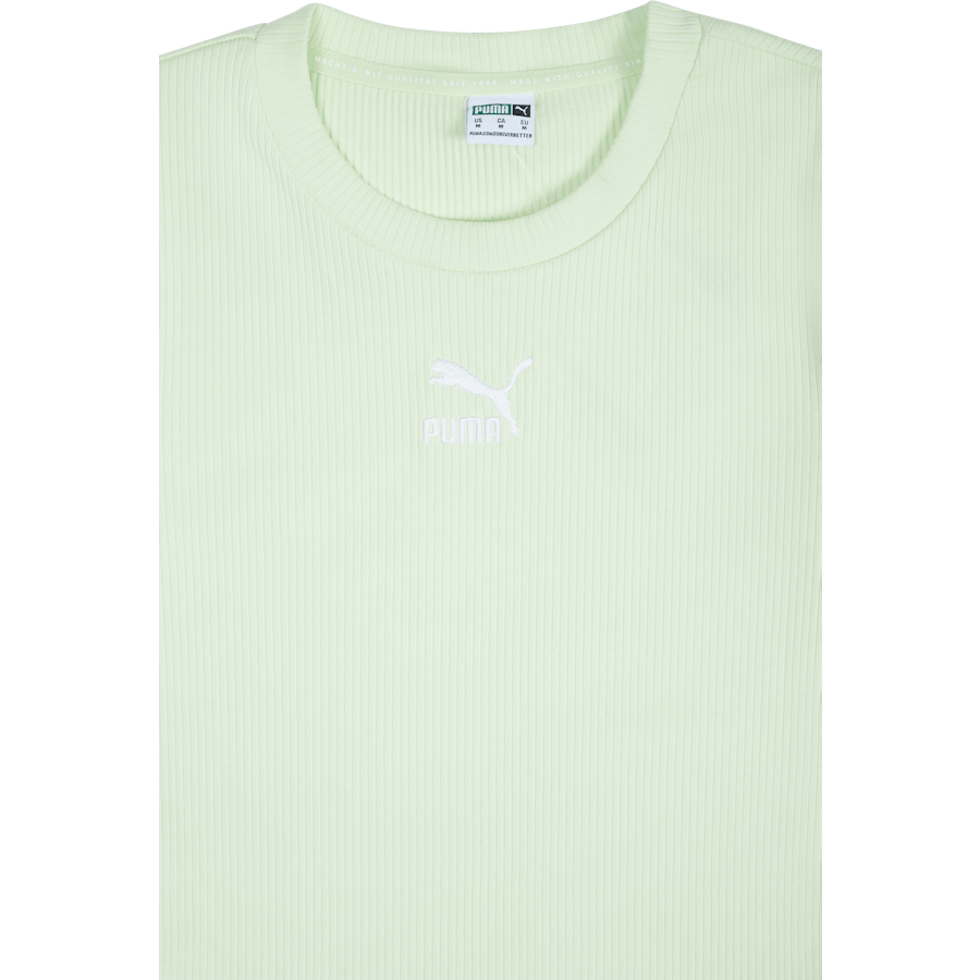 T-shirt slim côtelé classique pour femme