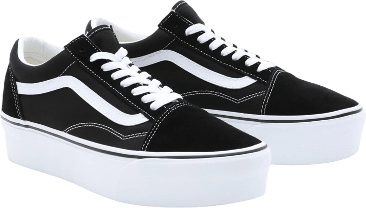 Ua Old Skool Stackform Suede/canvas Black/true White