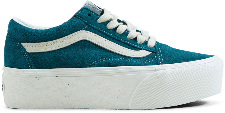 Ua Old Skool Stackform Varsity Wildleder Deep Teal