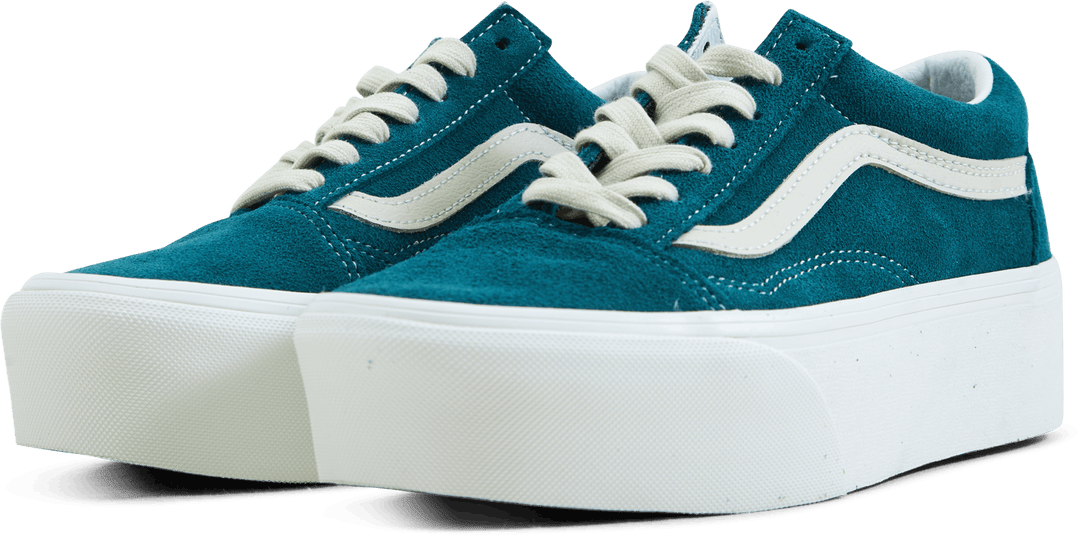 Ua Old Skool Stackform Varsity Wildleder Deep Teal