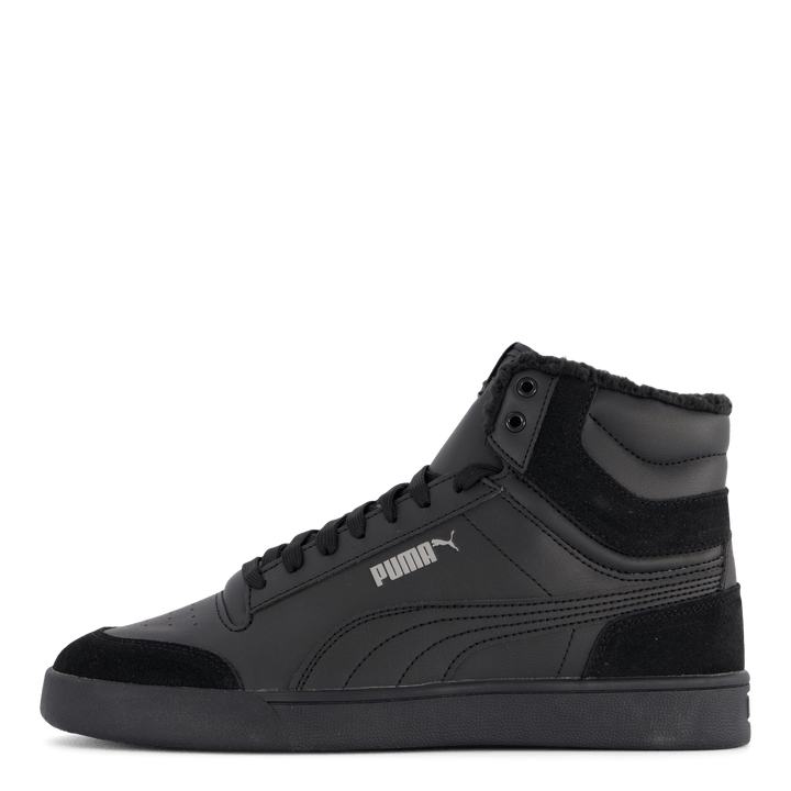 Puma Shuffle Mid Fur Puma Black-puma Black-steel Gr