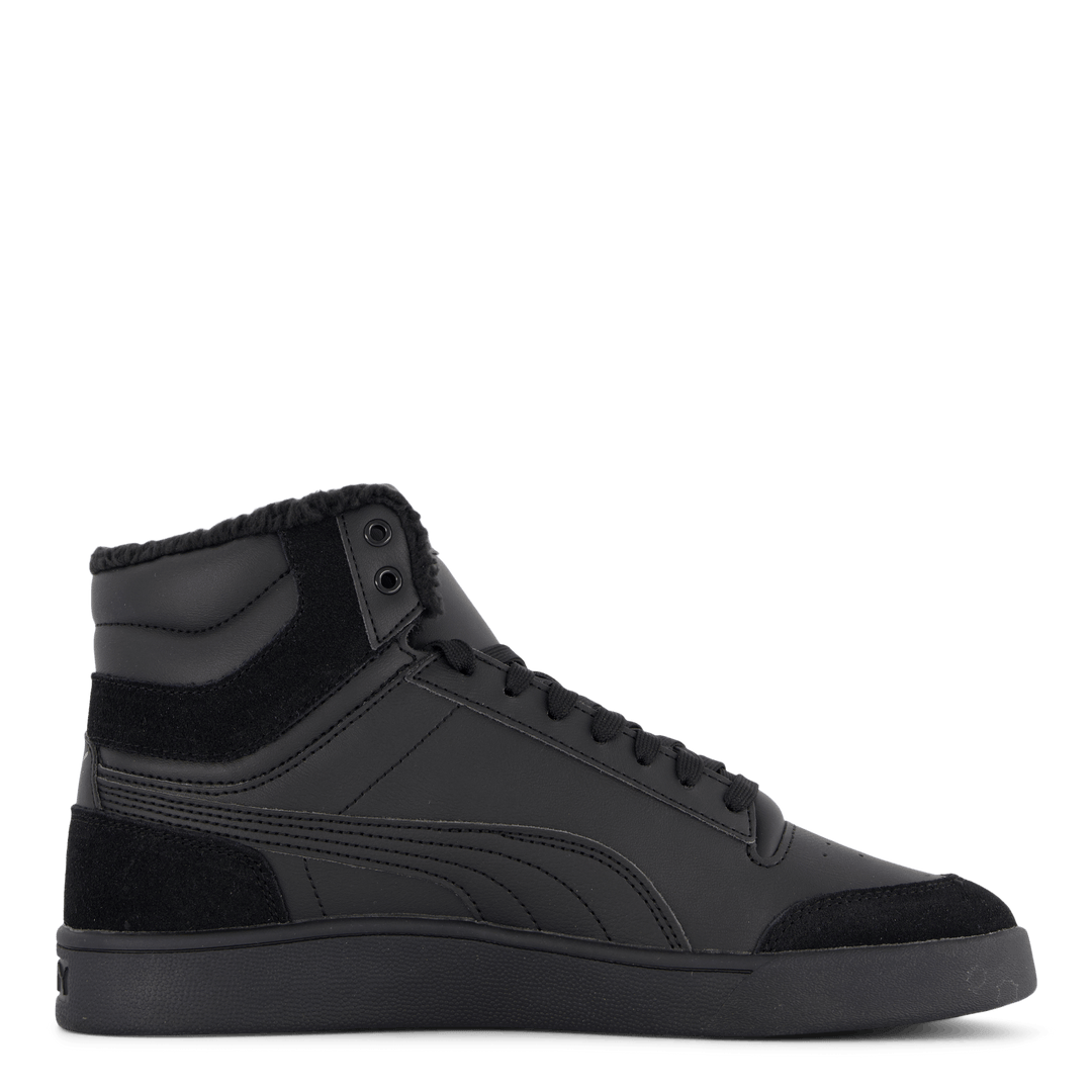 Puma Shuffle Mid Fur Puma Black-puma Black-steel Gr