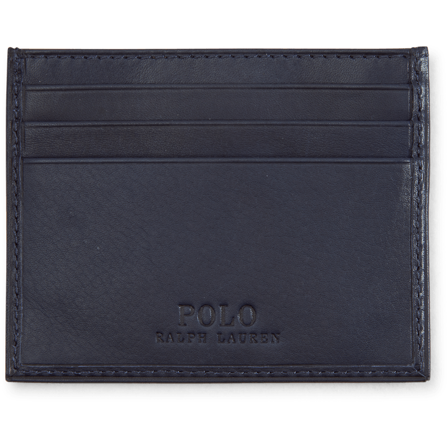 Polo Bear Leather Card Case Navy