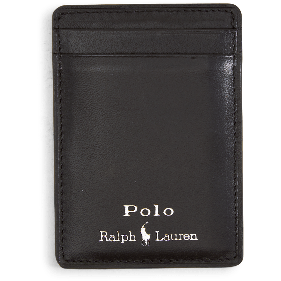 Nappa Leather Magnetic Card Case Black