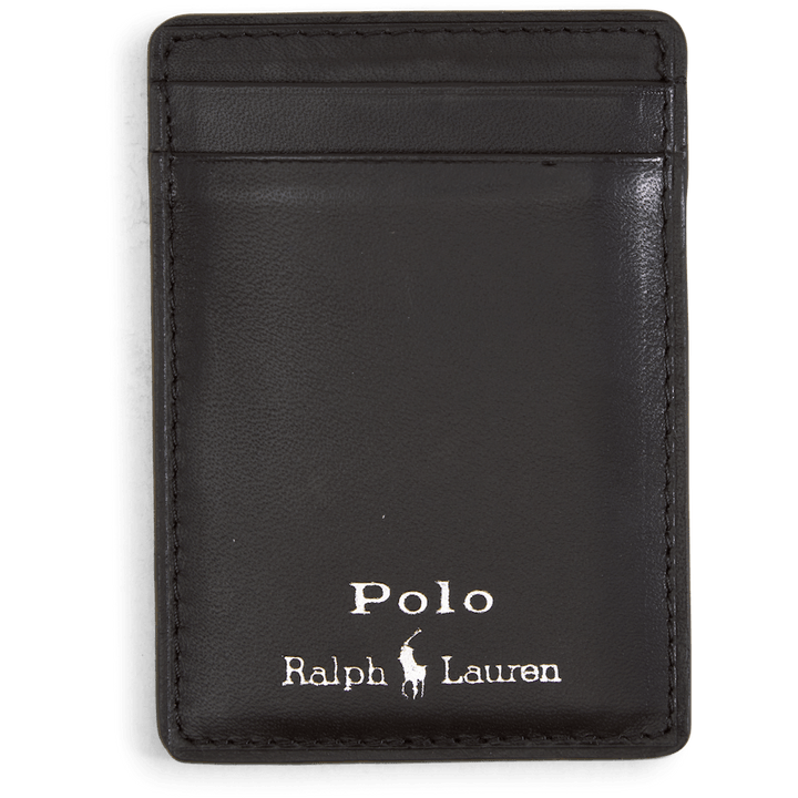 Nappa Leather Magnetic Card Case Black