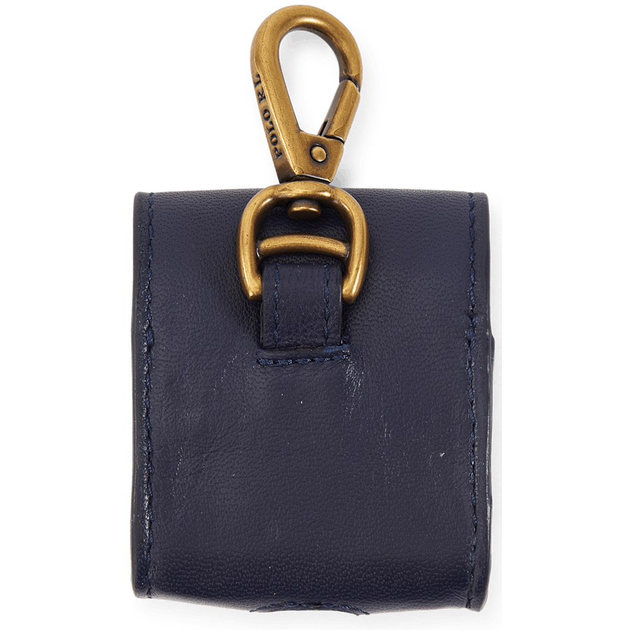 Allover Pony Nappaleder AirPods Tasche Navy/Multi Pony